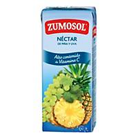 Pack de 3 briks de zumo Zumosol - piña y uva - 200 ml
