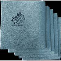 Pack de 5 panos absorventes em PVA e microfibra Vileda - 380 x 350 mm - azul