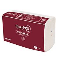RIVERPRO กระดาษเช็ดมือ V-FOLD 2 ชั้น 300 แผ่น
