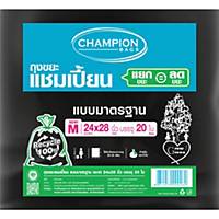 CHAMPION WASTE BAG 24X28 INCHES PACK OF 20