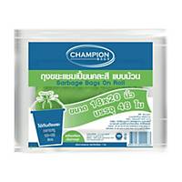 CHAMPION  Roll Waste Bag 18X20 inches Assorted Colours Pack of 48