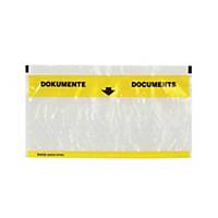 Tasca per documenti Elco Quick Vitro, C5/6, giallo/trasparente, conf. 250 pz.