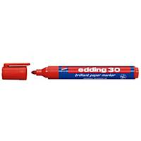 EDDING 30 PIGMENT INK MARKER B/TIP RED