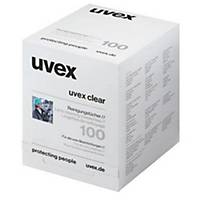 uvex 9963 Cleaning Tissues for Glasses, 100 Pieces