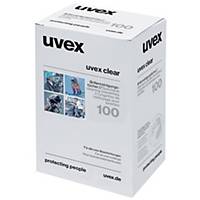 Lingettes pré-imprégnées Uvex pour lunettes - distributeur de 100