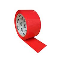 Coloured Packing Tape - Red - Pack of 6