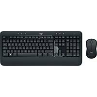 Logitech Tastatur-Set MK540, mit Maus, kabellos, schwarz