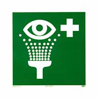 Eye Wash Station Sign, photoluminescent, 148 x 148 mm, green/white