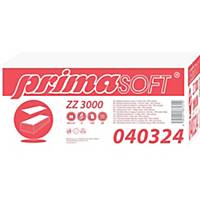Primasoft 040124 papírtörlő, ZZ/V hajtogatott, fehér, 20 x 150 lap