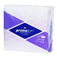 Servítky PrimaSoft, 33 x 33 cm, biele, 100 kusov