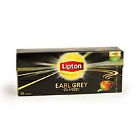 Čierny čaj Lipton Earl Grey, 25 vrecúšok, à 1,5 g