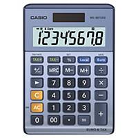 Calculatrice de bureau Casio MS-88TER II - 8 chiffres - métal/bleu