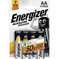 Energizer Alkaline Batterie AA/E91, 4 Stück