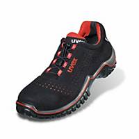 Safety shoes uvex Motion Style 6998, ESD S1/SRC, size 39, black/red