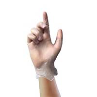 Unicare 1825 Vinyl Powdered Disposable Gloves Clear XL (Box of 100)