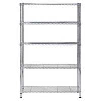 Multifunctional shelf L with 5 shelves, W 120 x D 35 x H 200 cm