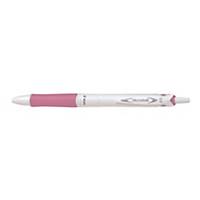 PILOT Acroball White (Blue Ink) Retractable Ball Pen 0.7mm Pink