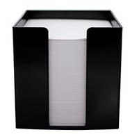 Notizzettel-Box Metzger 69020301, 700 Bl weiß, Maße: 95x95x95mm, schwarz