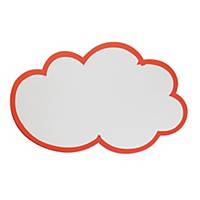 Franken Moderationswolken UMZ WG, Maße: 62x37cm, weiß mit rotem Rand, 20 Stück
