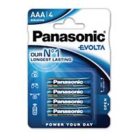 Panasonic Evolta LR3/AAA alkaline batterij, per 4 batterijen