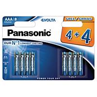 Panasonic Evolta LR6/AAA alkaline batterij, per 8 batterijen