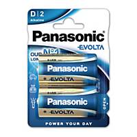 Panasonic Evolta D alkaline batterij, per 2 batterijen