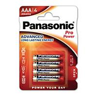 Panasonic AAA pro power alka battery -pack of 4