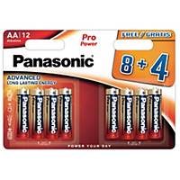 Panasonic AA pro power alkaline battery -pack of 12