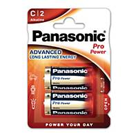 Panasonic Power Pro LR14/C alkaline batterij, per 2 batterijen