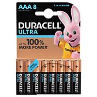 Duracell Ultra Power LR03/AAA alkaline batterij, per 8 batterijen