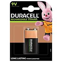 Duracell Recharge Ultra Type 9V Battery 170 Mah, pack of 1