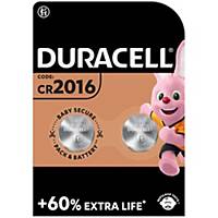Duracell Specialty Type 2016 Lithium Coin Battery, pack of 2