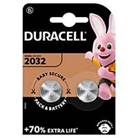 Pile bouton lithium Duracell Specialty 2032, les 2 piles