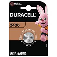 Duracell Specialty Type 2430 Lithium Coin Battery, pack of 1