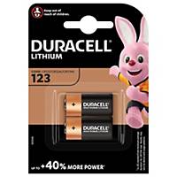 Duracell Specialty Type 123 Ultra Lithium Photo Battery, pack of 2