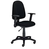 Krzesło LYRECO Premium Ergo ze stałymi podłokietnikami, czarne*