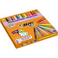 Feutres Bic® Kids Ecolutions Visacolor XL, couleurs assorties, les 96 feutres