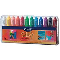 Matériel de coloriage Creall Silky 3-en-1, le paquet de 12 pièces