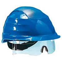 Casque de sécurité Rockman Vision avec lunette intégrée - bleu