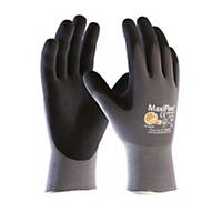 MaxiFlex Ultimate 34-874 gloves, black/dark grey, size 8