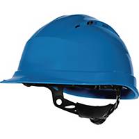 Deltaplus Quartz IV Up safety helmet in PP with 8 fixing points blue