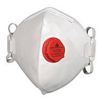 Delta Plus M1300VB Folded Respiratory Masks with Valve, FFP3, 10 Pieces