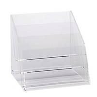 3 Compartments Acrylic A4 Brochure Holder