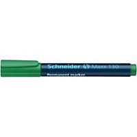 Permanens marker Schneider Maxx130, zöld, 10 db