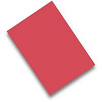 Pack de 50 cartolinas FABRISA A4 170g/m2 cor vermelho