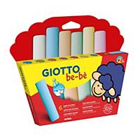 Pack de 6 supertizas Giotto Bebé colores surtidos