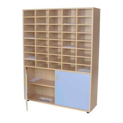 Organizador escritorio de madera de haya sostenible con soporte