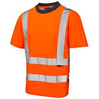 Leo Newport EN ISO 20471 Class 2 Comfort T-Shirt  Orange Extra Large