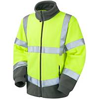Leo Hartland EN ISO 20471 Class 3 Fleece Jacket Yellow Large