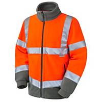 Leo Hartland EN ISO 20471 Class 3 Fleece Jacket Orange Large